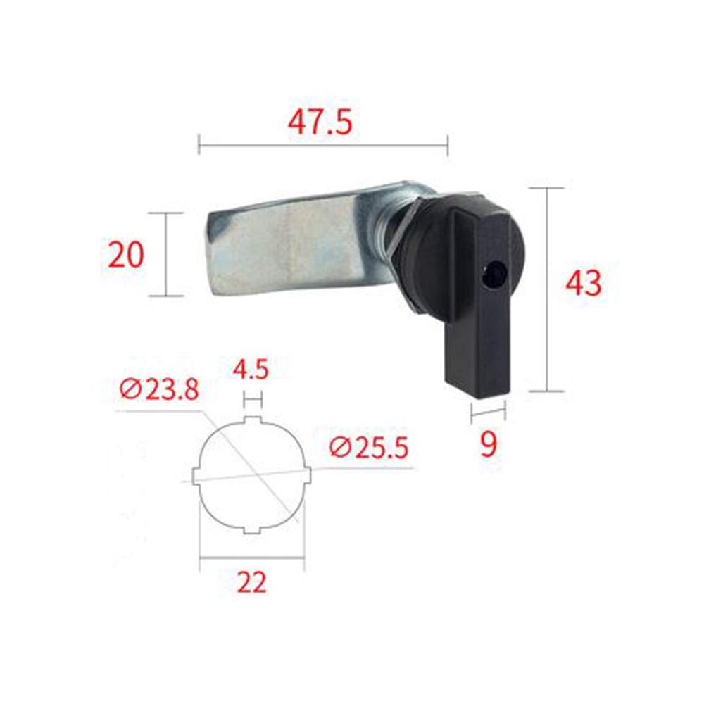 Thumb Operated Offset Thumb Cam Lock