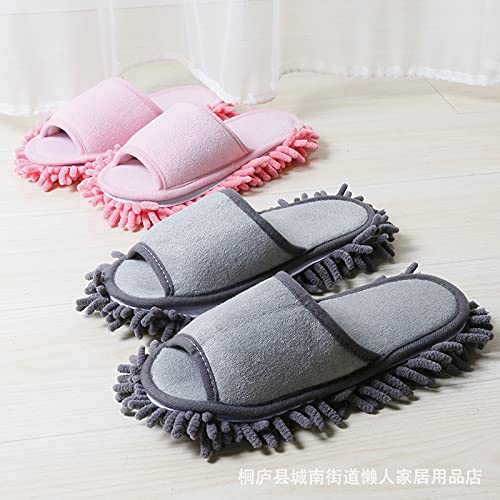 Women's Microfiber Floor Cleaning Mop Slippers with Terry Towel Fabric (150 Gram)
