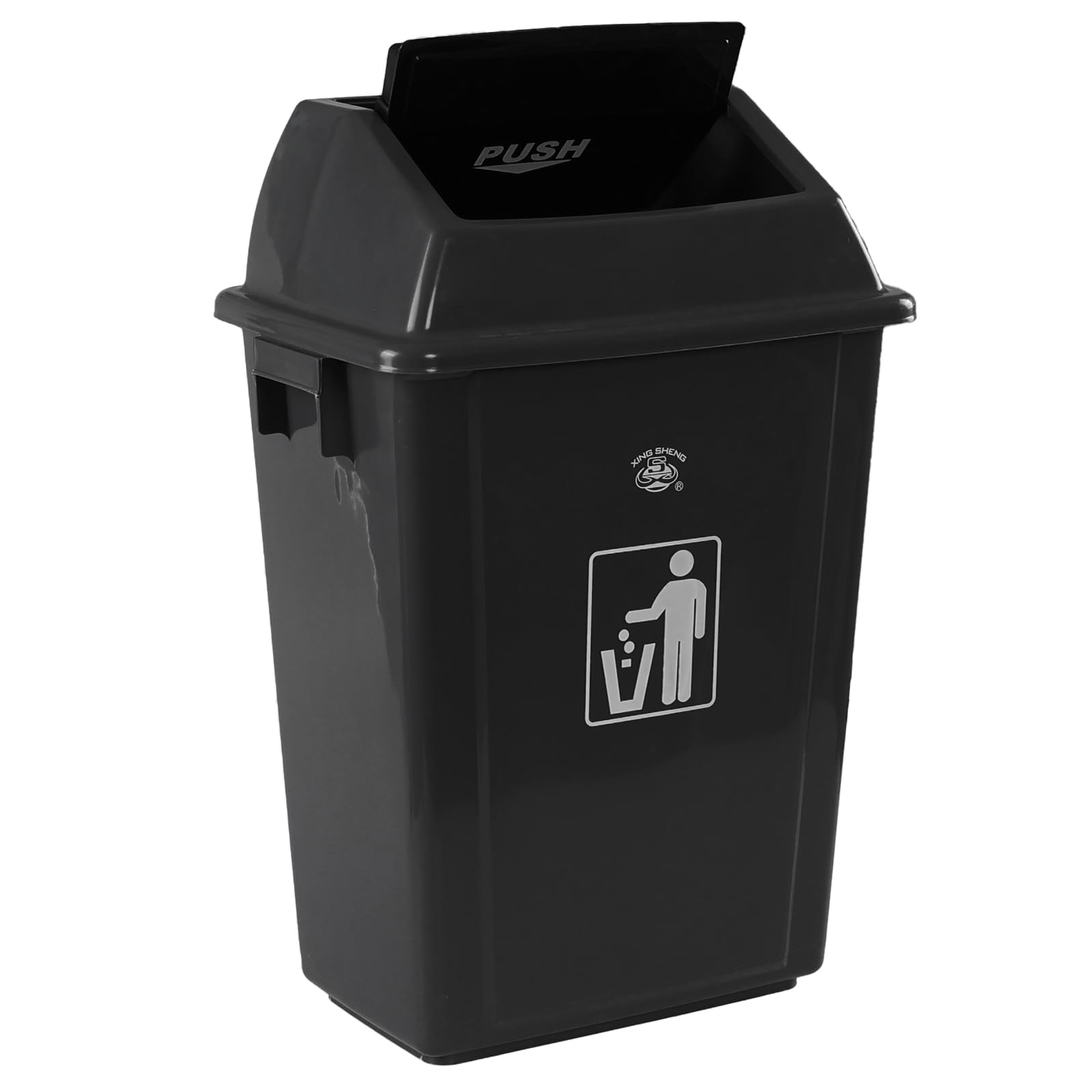 4 Pack 13 Gallon Plastic Swing Top Kitchen Trash Can (4 Count)
