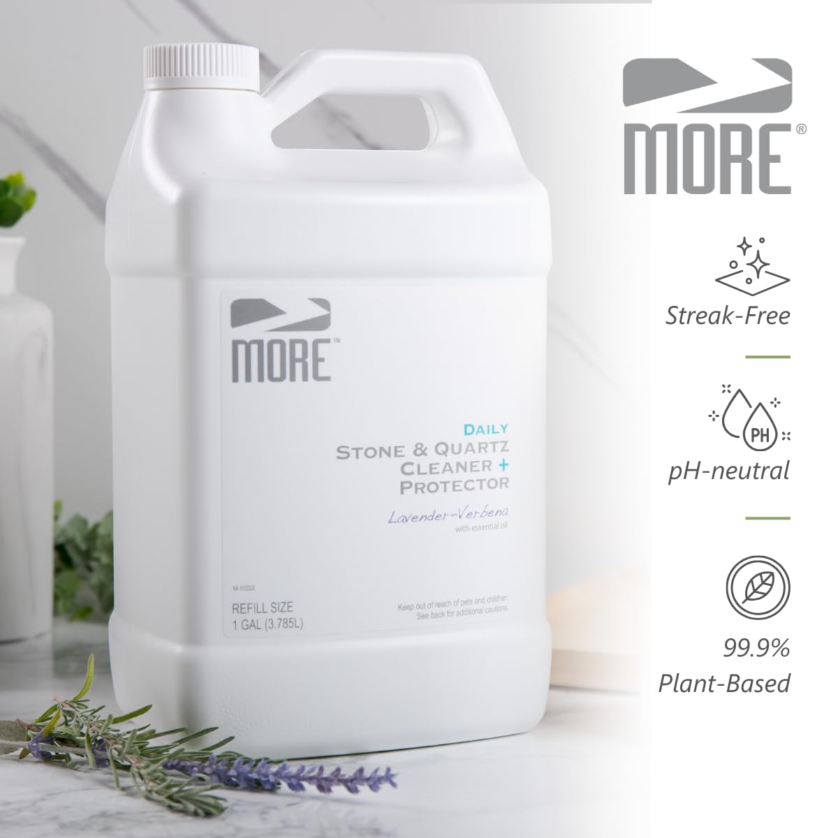 MORE Stone & Quartz Cleaner + Protector (128 Fl Oz)