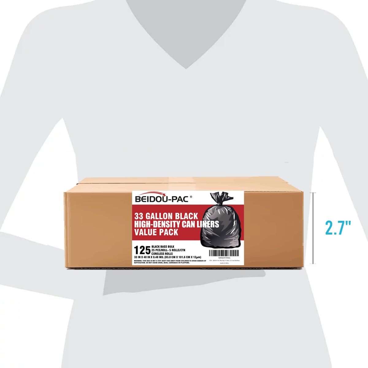 33 Gallon Trash Bags (125 Count)