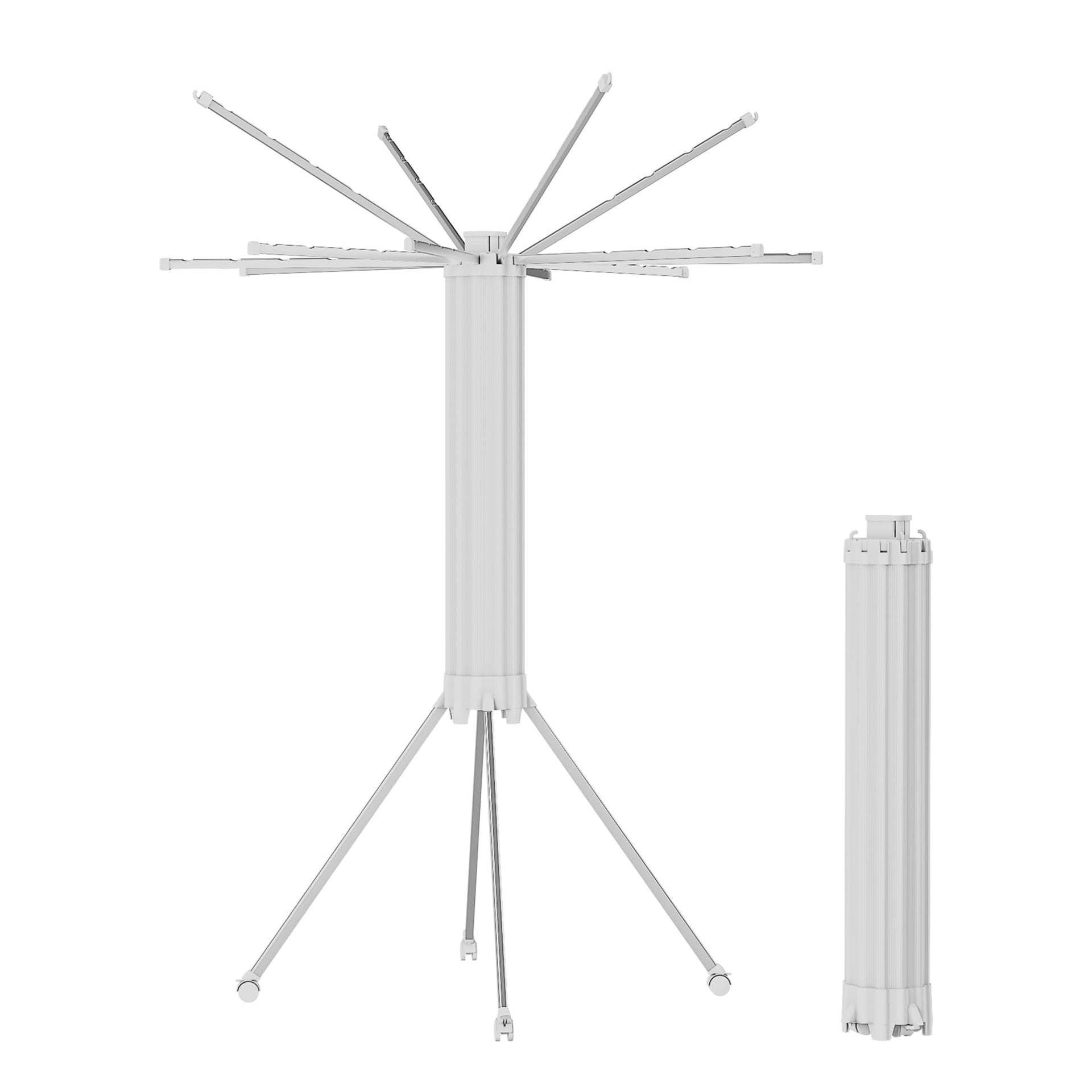 4 Legs Single Layer Clothes Drying Rack