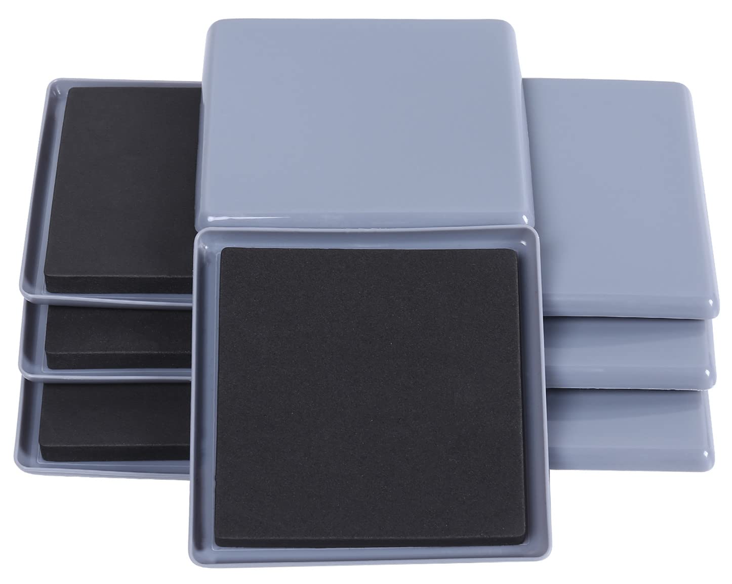 Furniture Sliders for Carpet Moving Sofa Bed Couch Fridge 5" 8pcs (8 Count)