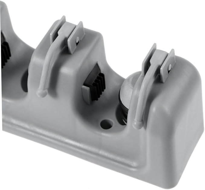 Garage Storage Rack Mop Broom Holder Wall Mount Ball Slots Hooks Umbrella Clip Holder Grey
