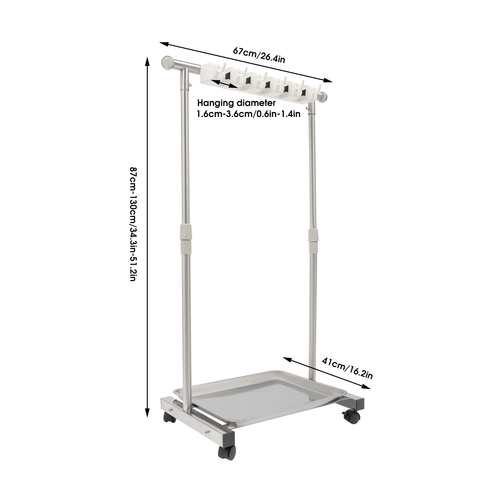 Mop and Broom Holder Wall Mount Tool Organizer
