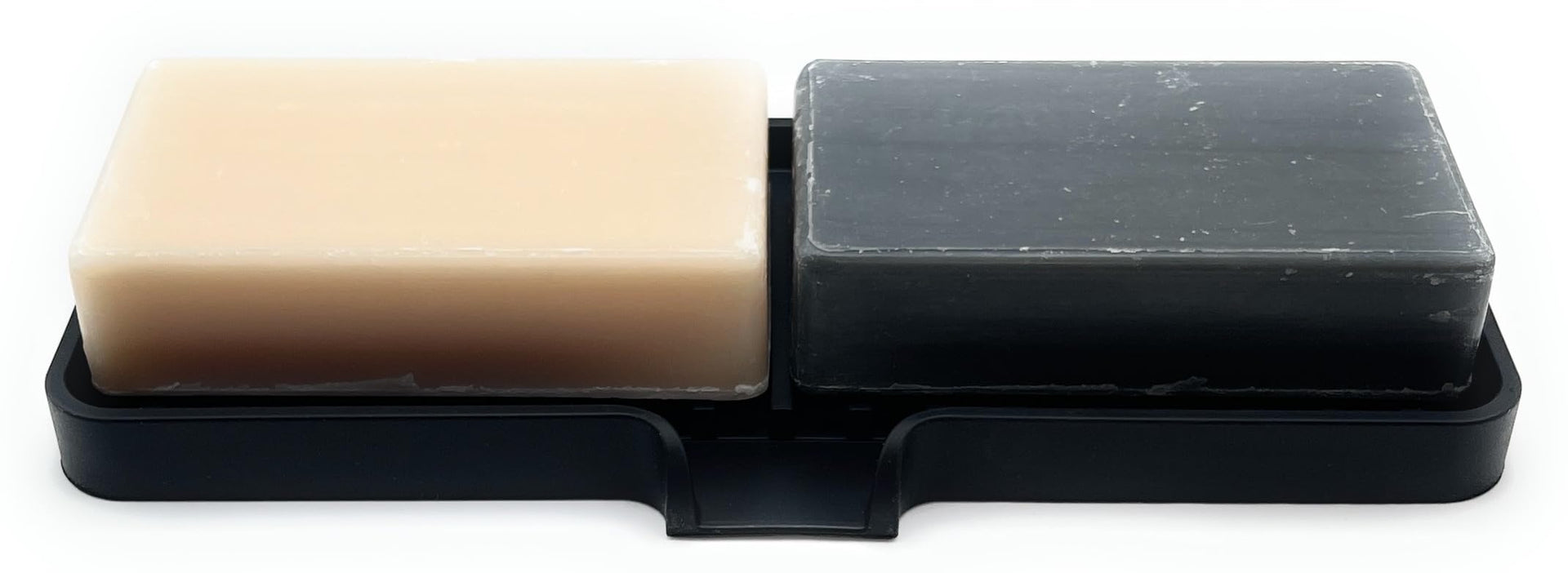 Silicone Soap Dish Tray and Sponge Holder with Drain Chute