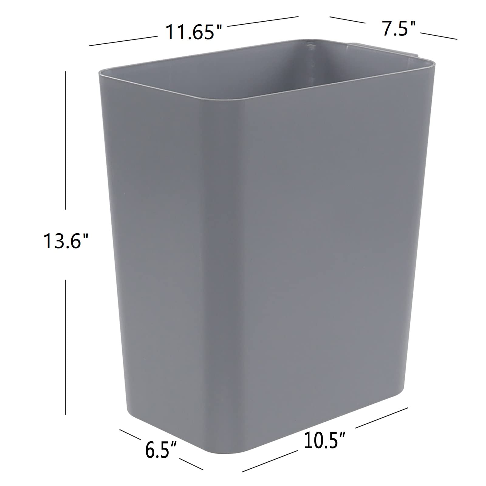 Pack of 3 Basics Small Trash Can (3 Count)