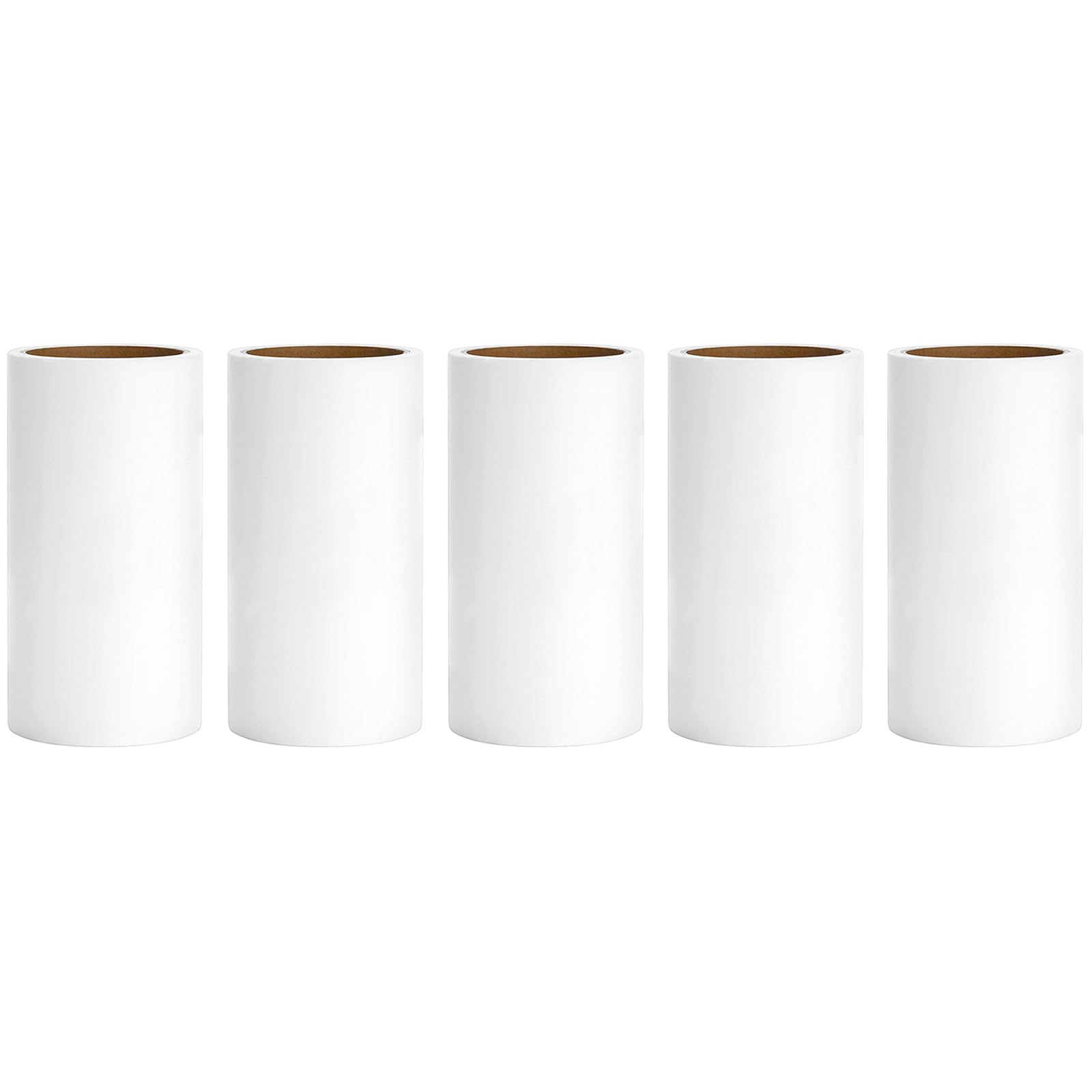 4 inch Lint Roller Refills for PetLovers Evercare Amazon and Other Lint Roller Replacement Refills 4 inch Extra Sticky 60 Sheets per Roll 5 Pack Total 300 Sheets (300 Count)