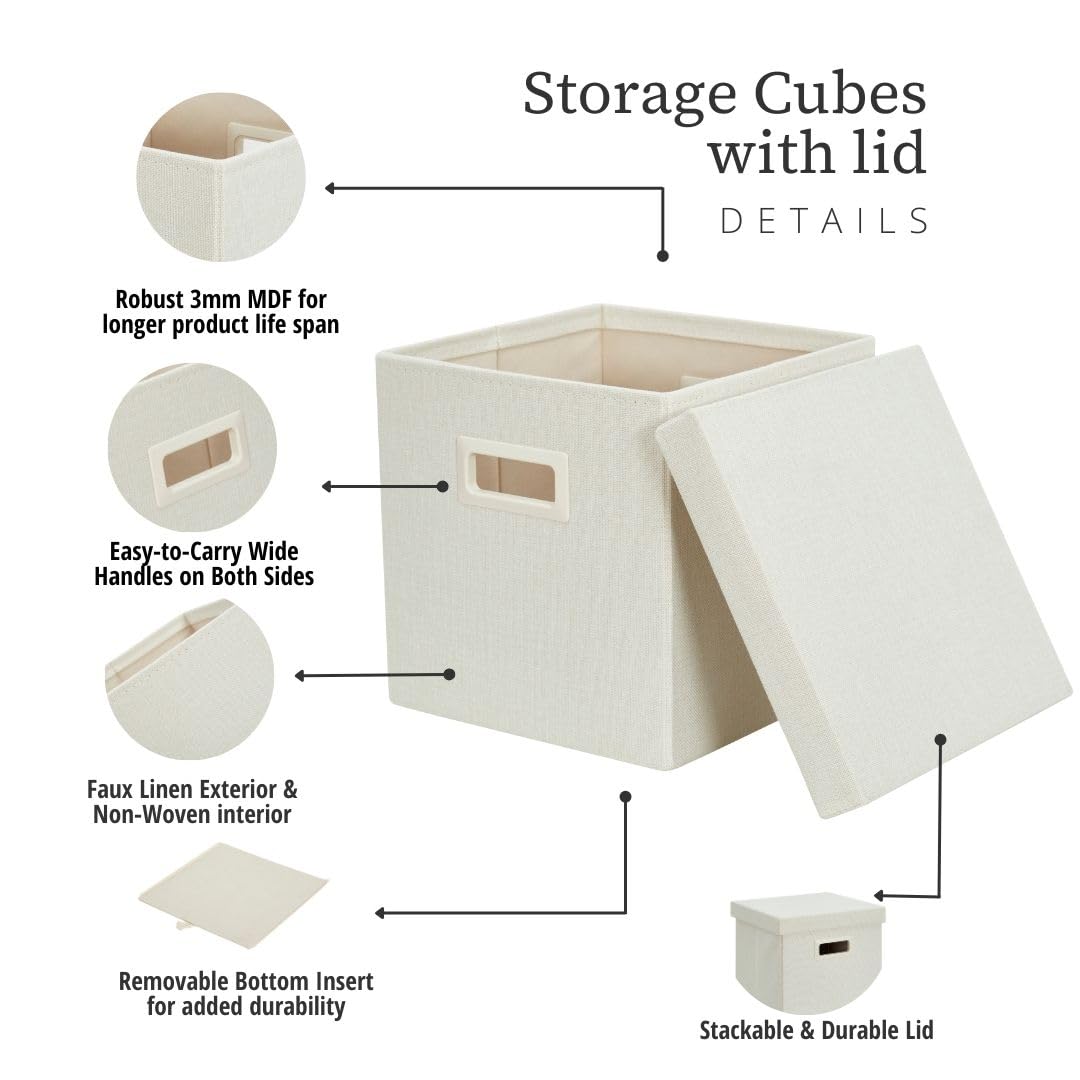 Storage Basket with Lids (3 Count)