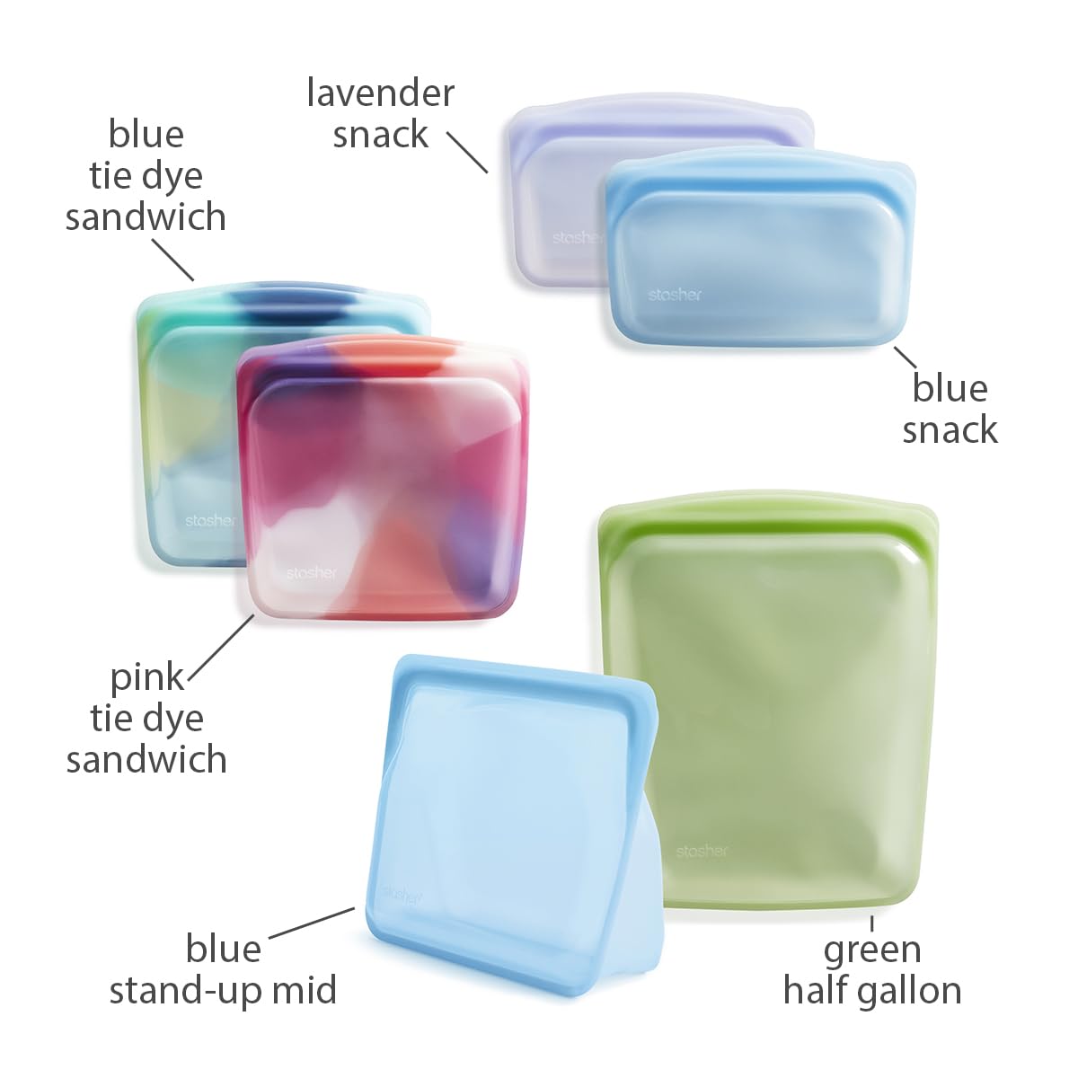 Silicone Reusable Food Storage Bags