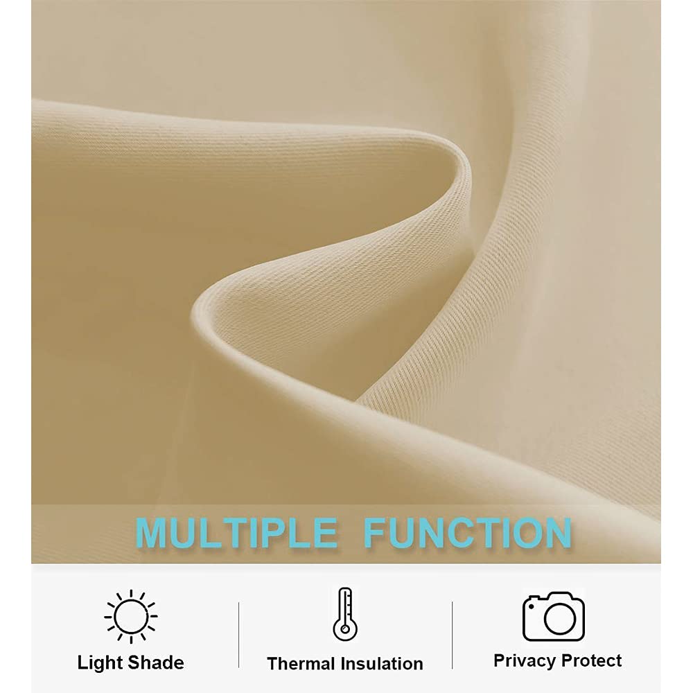 Blackout Curtains 72 inches Long for Bedroom (2 Count)