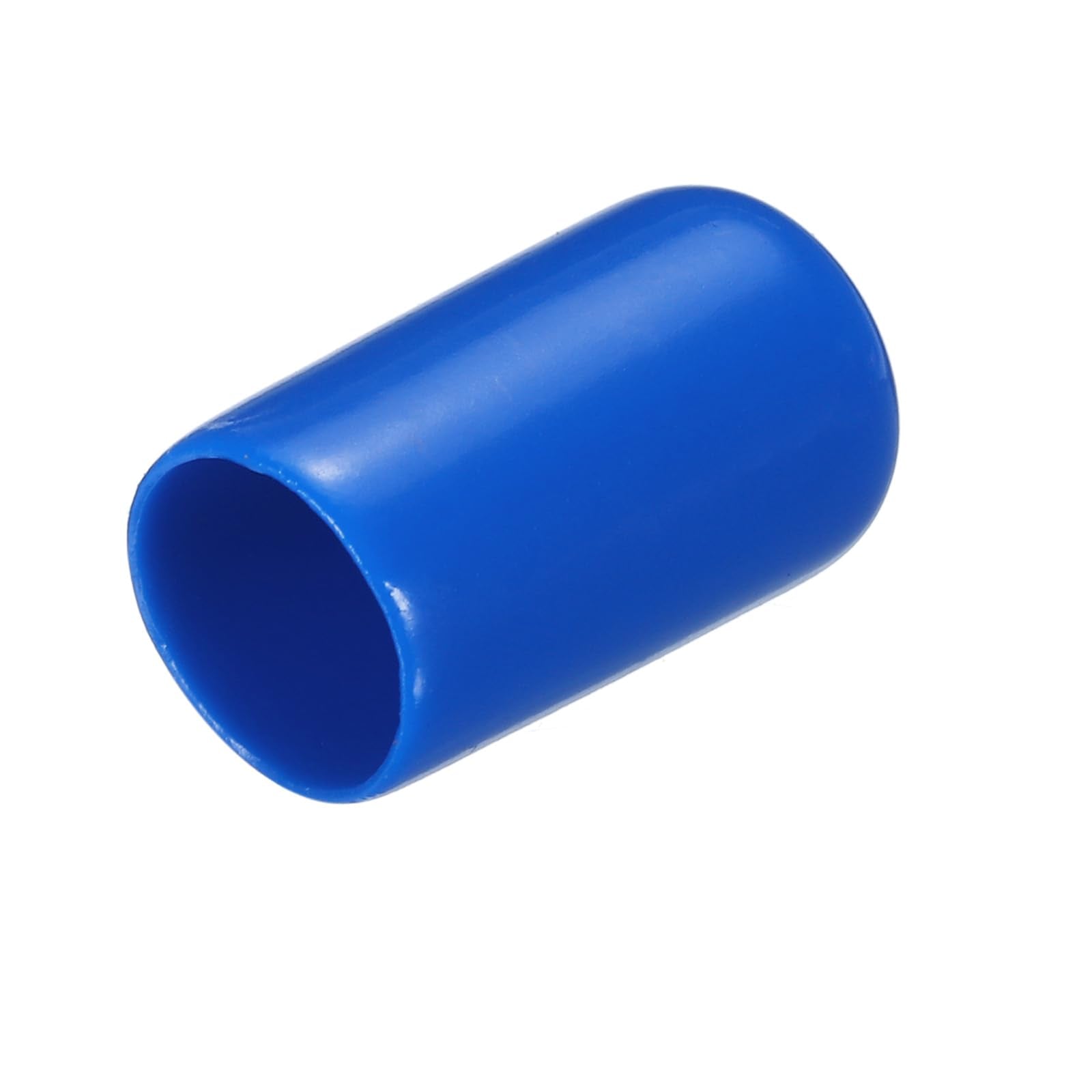 20pcs Rubber End Caps 11mm ID Vinyl PVC Round Tube Bolt Cap Cover Screw Thread Protectors Blue