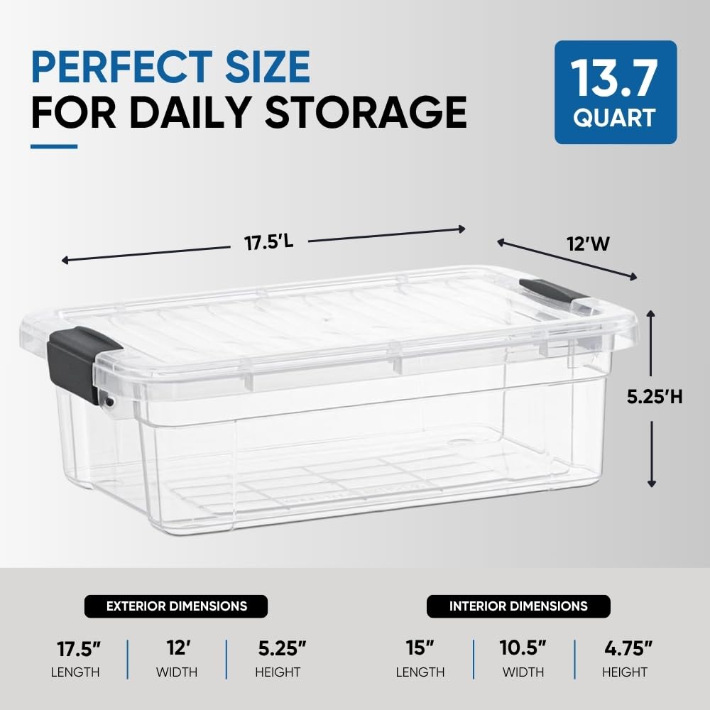 Storage Bins with Lids