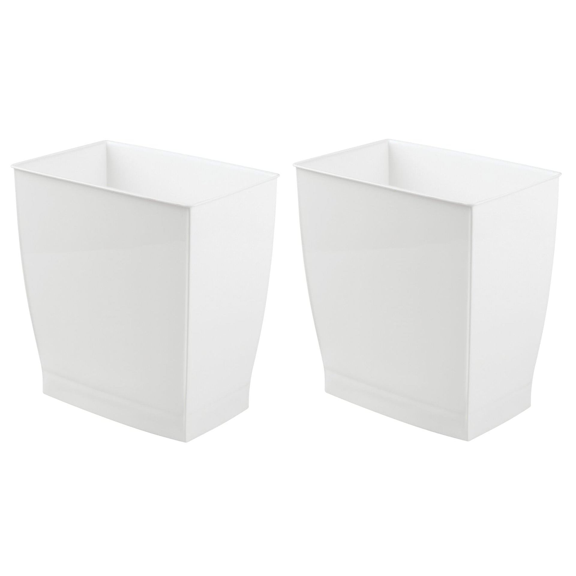 Small Plastic Bathroom Trash Can (2 Count)