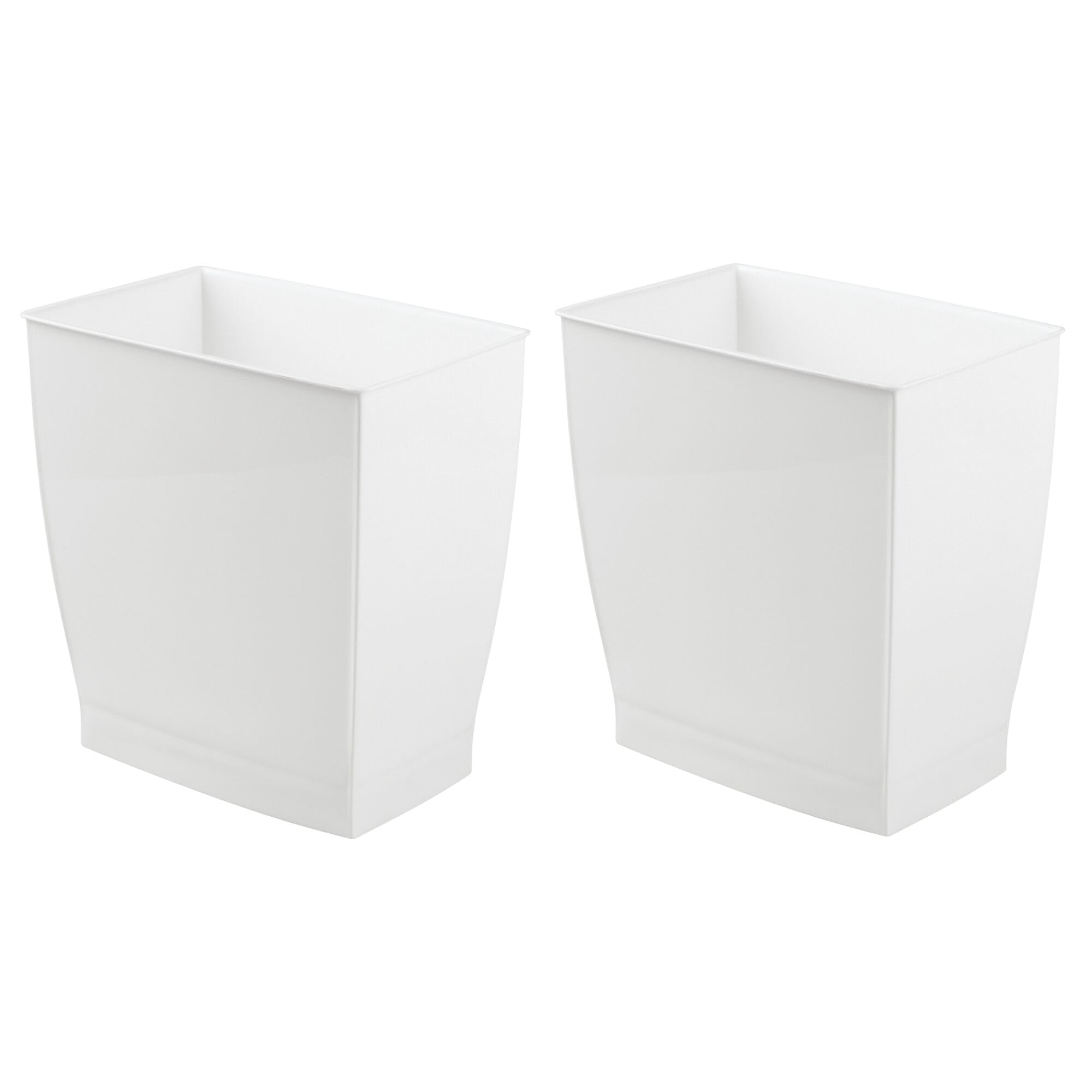 Small Plastic Bathroom Trash Can (2 Count)
