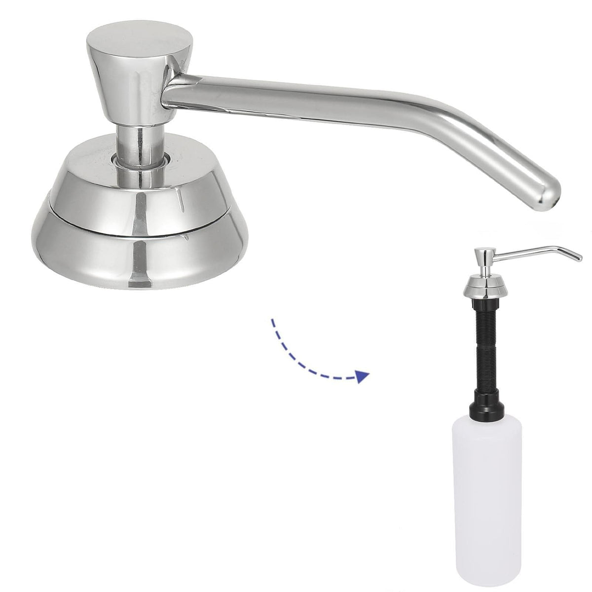 Heavy Duty Brass Countertop Liquid Soap Dispenser
