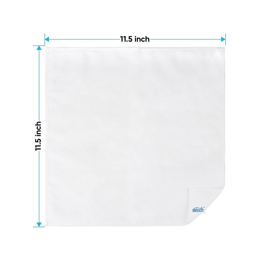 White Microfiber Cleaning Cloth (12 Count)
