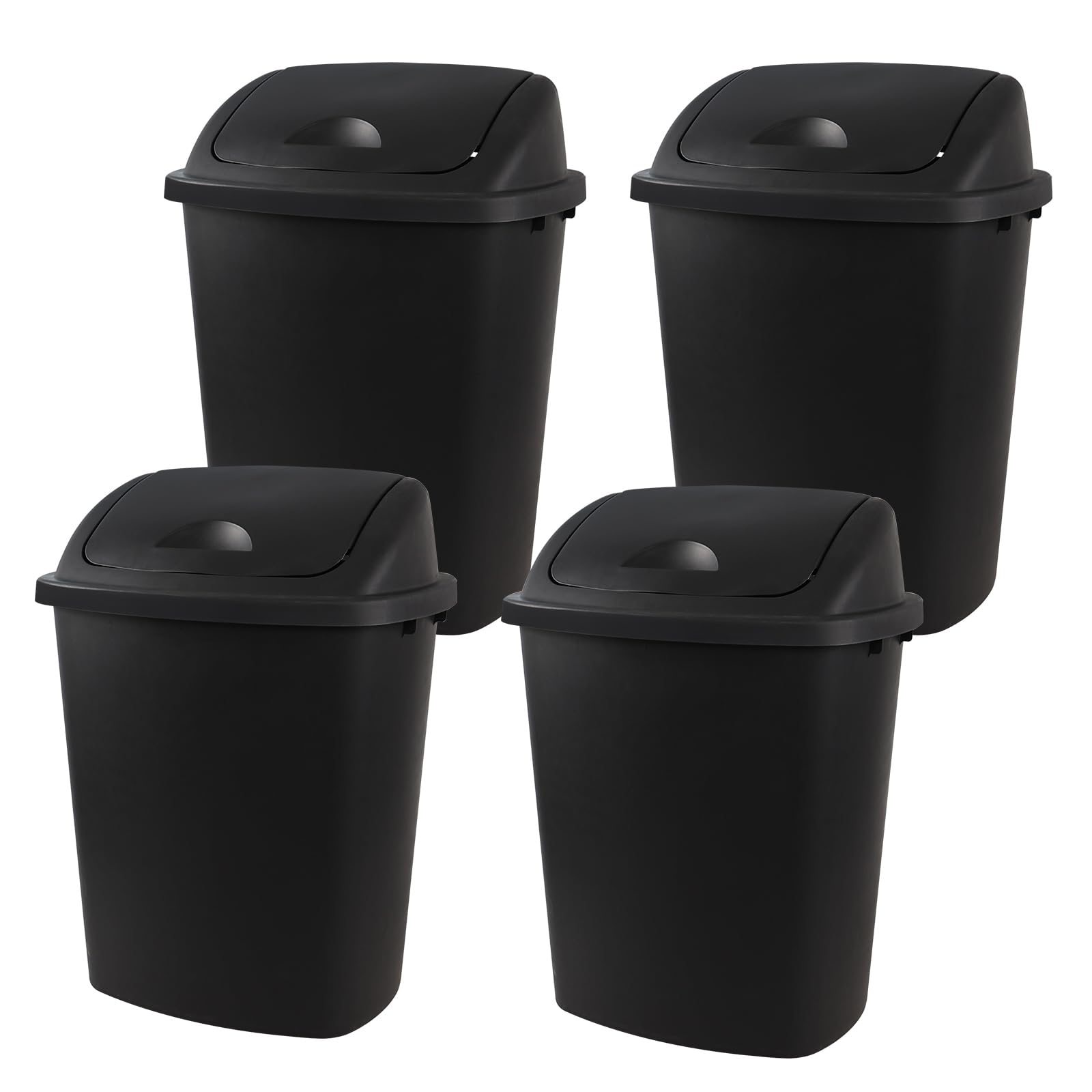 11 Gallon Swing Lid Trash Can (4 Count)