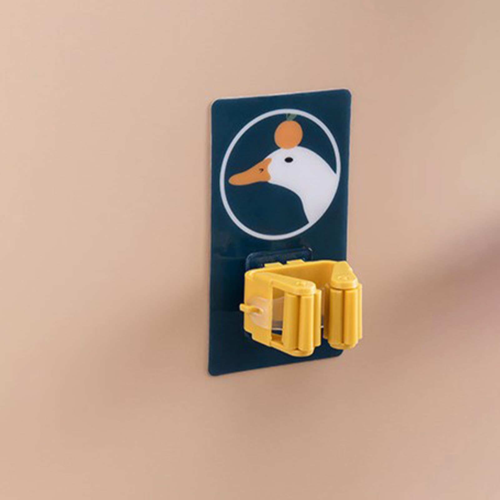 Broom Holder Heavy Duty Wall Mounted Multifunctional Punch Cartoon Space Saving Wall Mount Broom Holder