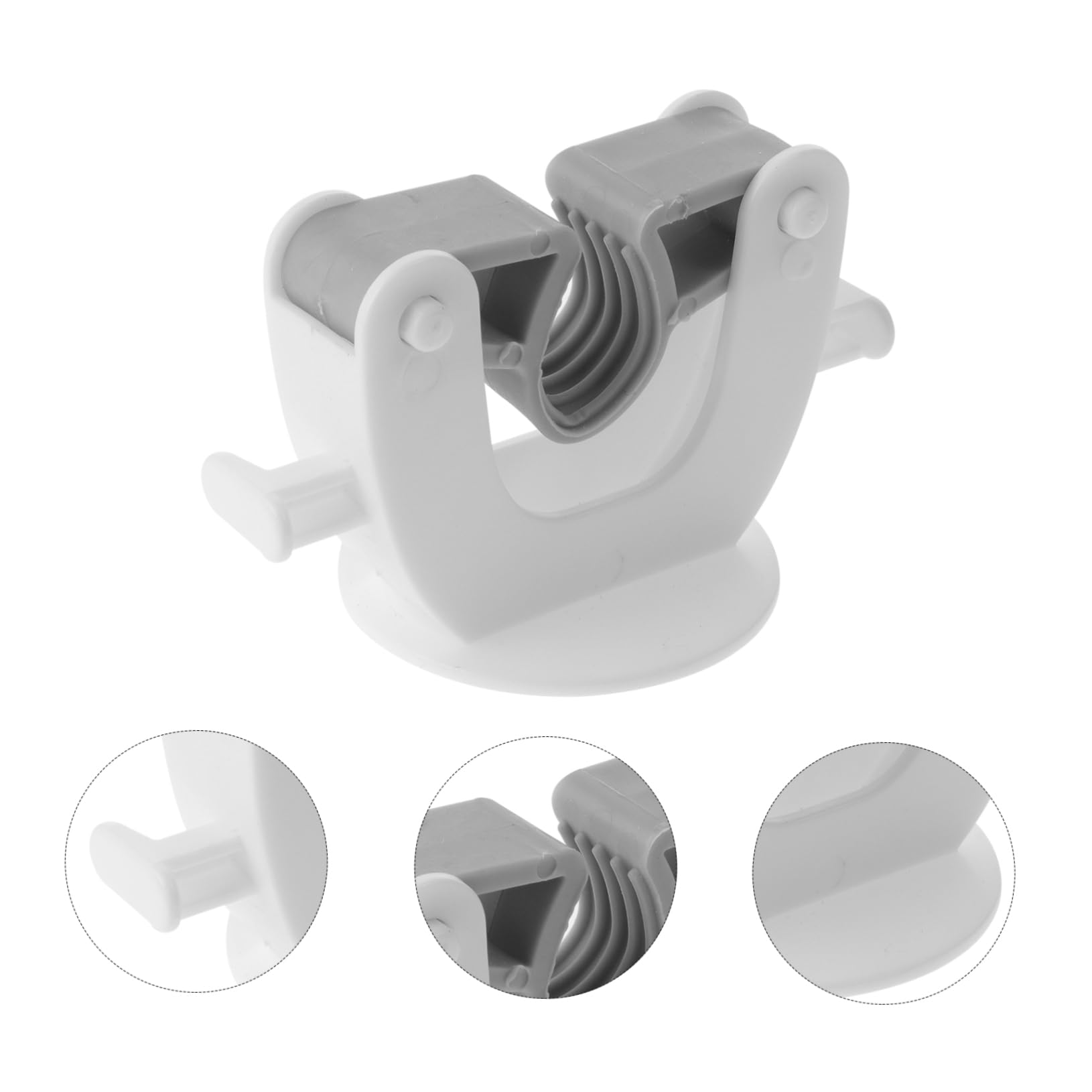 2pcs Mop Broom Organizer Wall Mount Gripper Self Adhesive Broom Holder for Kitchen