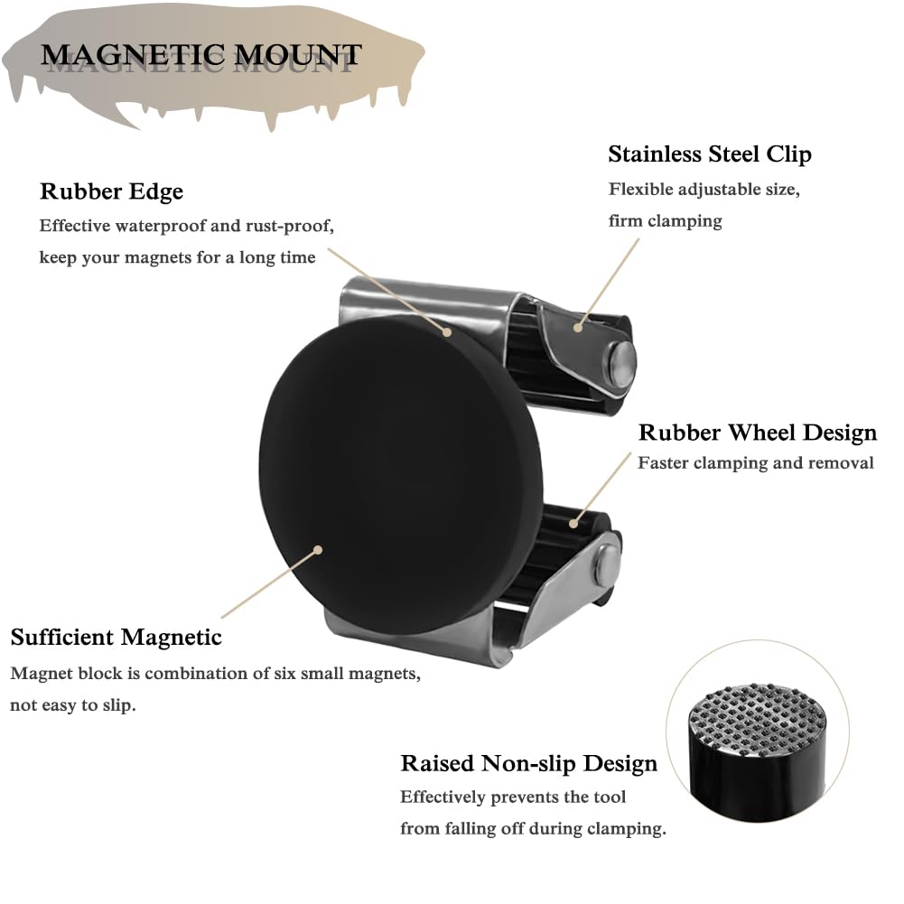 Magnetic Mop Broom Holder Wall Mount