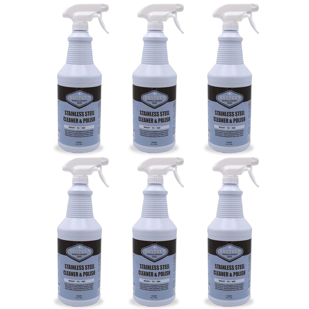 Santeen Professional Stainless Steel Cleaner & Polish (192 Fl Oz) - ModHome Supplies