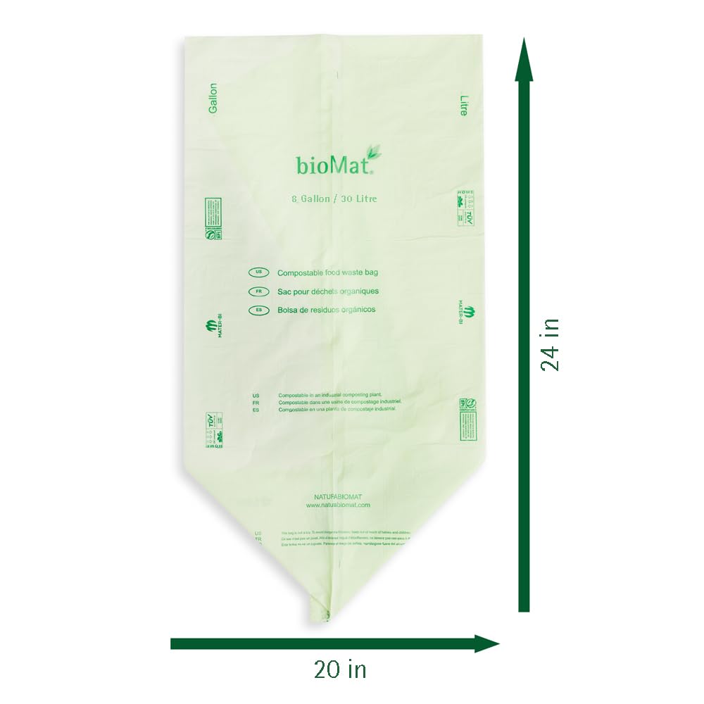 8 Gallon Compostable Food Scrap Bags (50 Count)