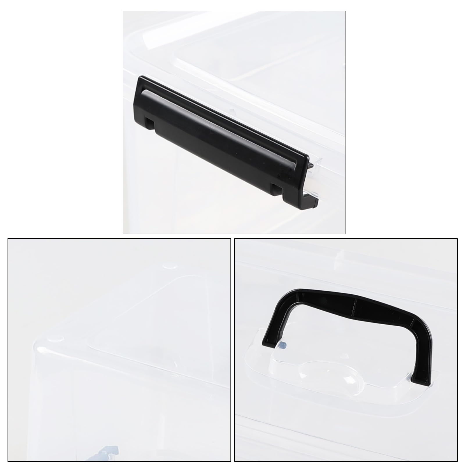 18 L Clear Latch Storage Bins with Handle (4 Count)
