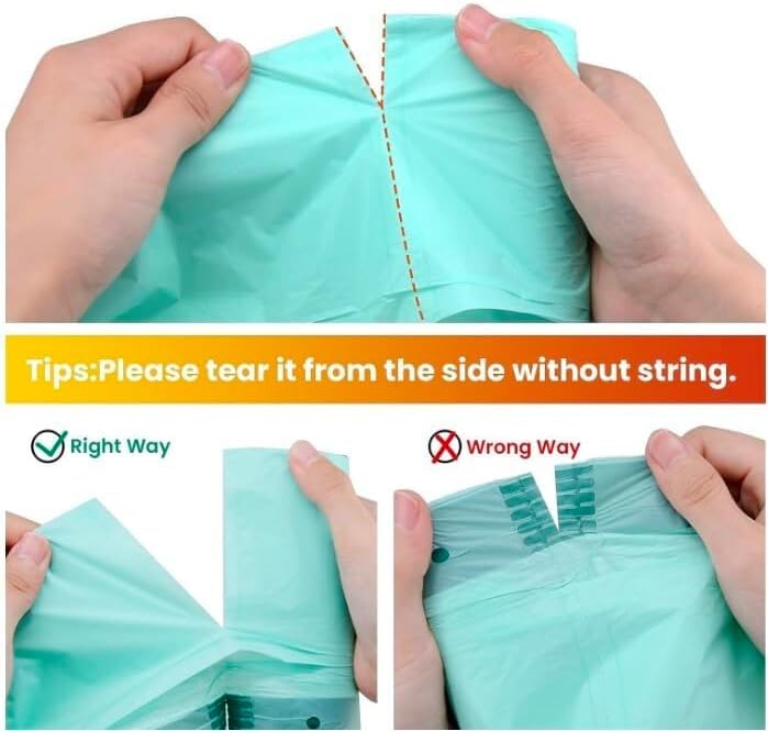 Compostable* 13 Gallon Waste Bags with Drawstring (50 Count)