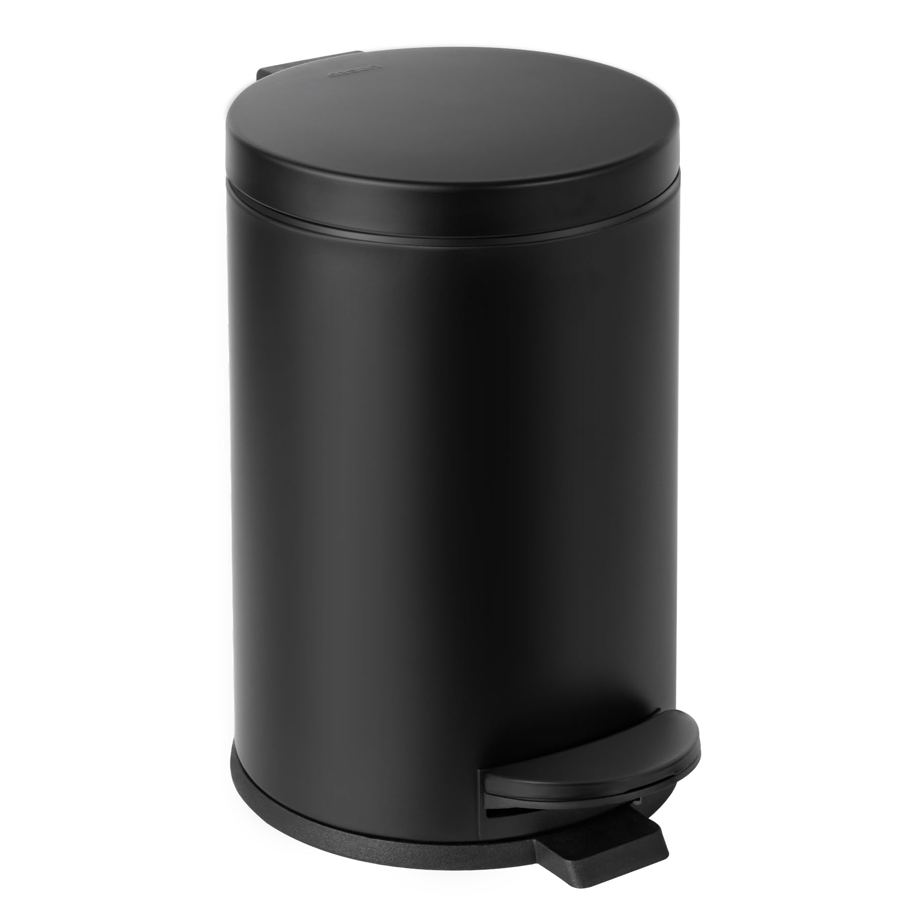 Small Round Bathroom Trash Can with Lid Soft Close