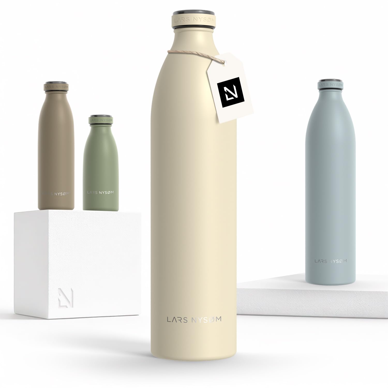 Stainless Steel Insulated XL Water Bottle 12oz 17oz 25oz 34oz 51oz