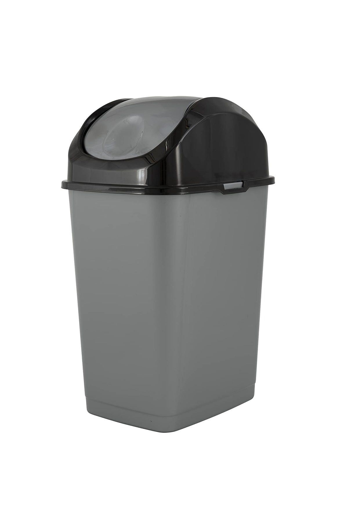 Mini Plastic Trash Can with Swing Top Lid 1.25 Gallon Compact Small Waste Bin Portable Garbage Can for Countertop