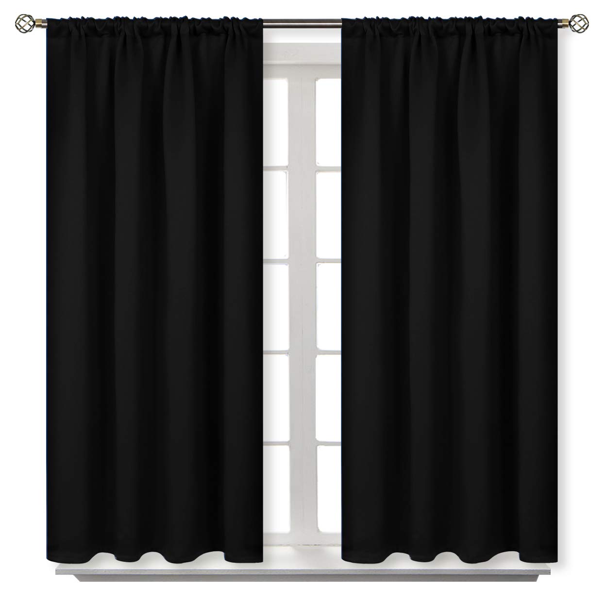 Black Out Curtains 54 Inches Long for Bedroom