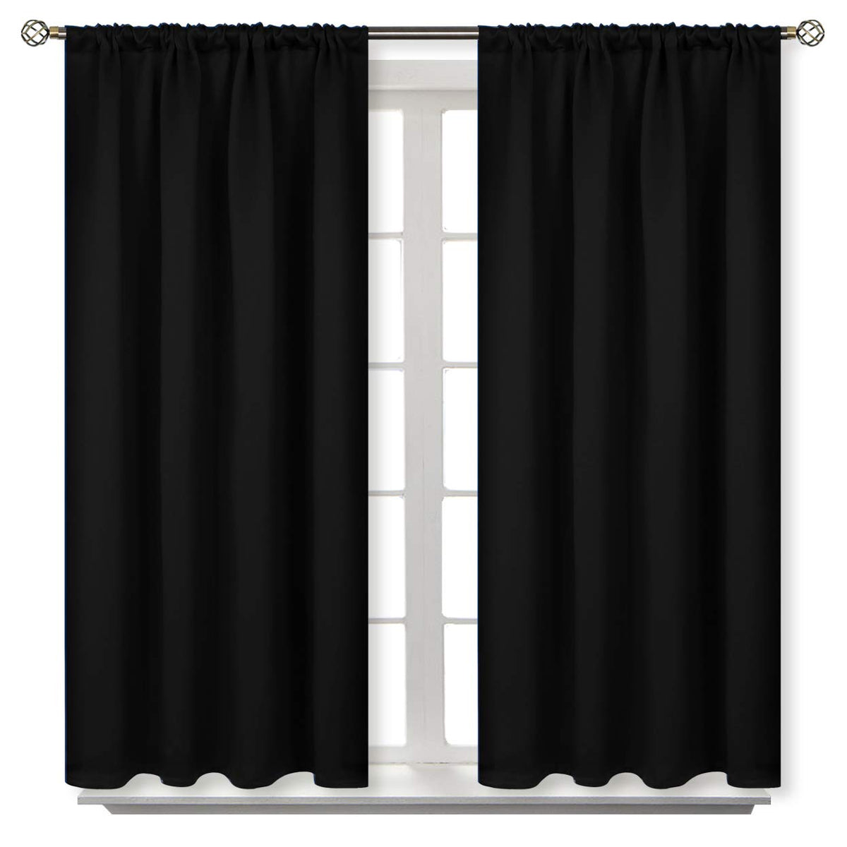 Short Blackout Curtains 45 Inch Long