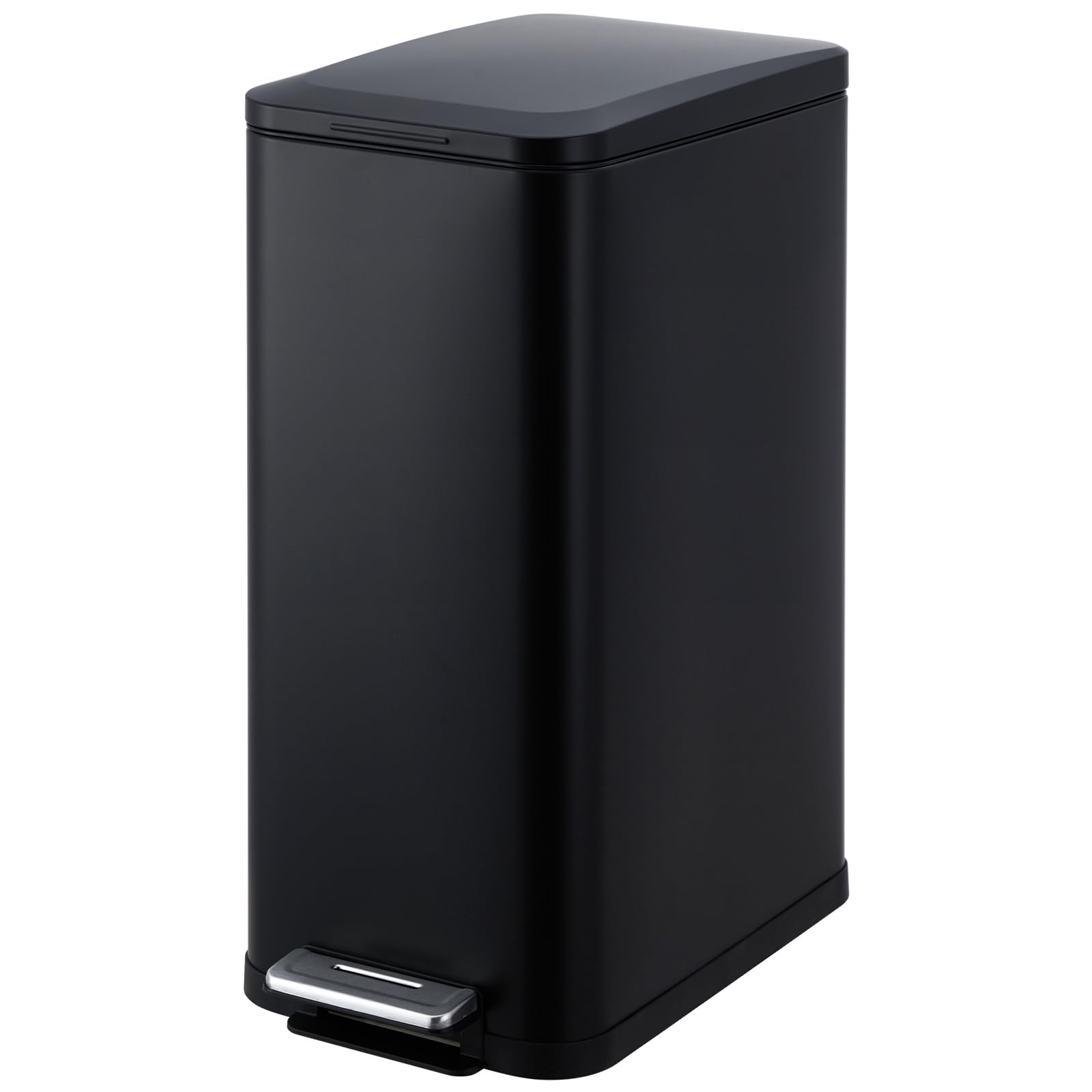 13 Gallon Slim Stainless Steel Step Trash Can for Kitchen