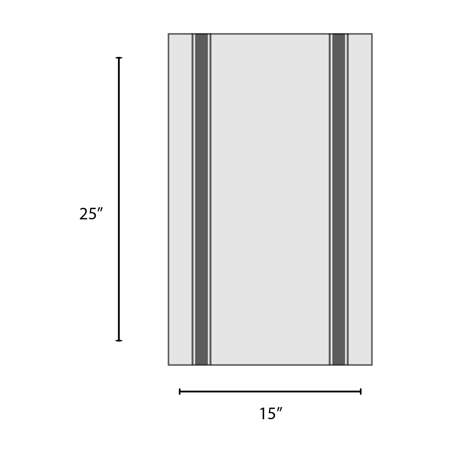 Dish Towels 15 Pack Grey Stripe 100% Cotton Kitchen Towel 15x25 Inch Tea Towels (15 Count)