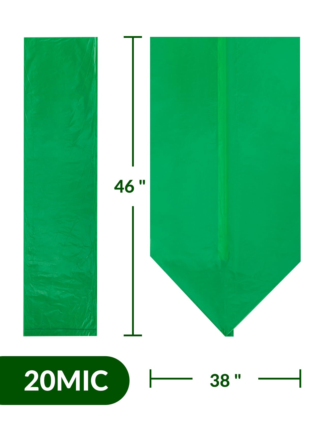 100 Count 40 45 Gallon Compostable Trash Bags