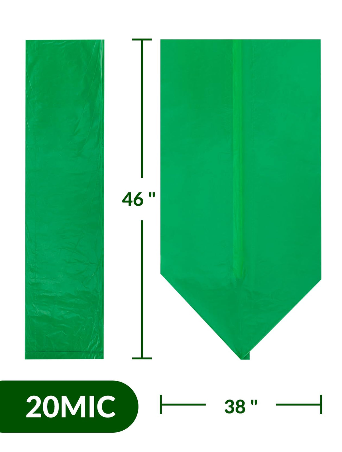100 Count 40 45 Gallon Compostable Trash Bags