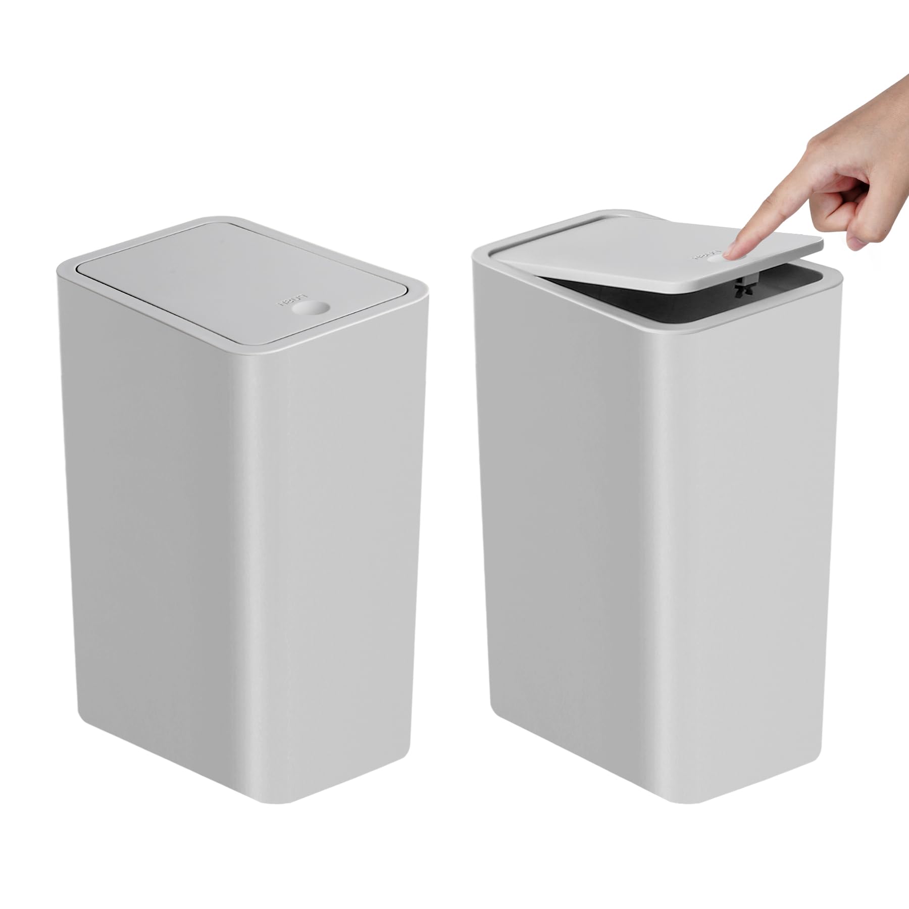 Bathroom Trash Can with Lid (2 Count)