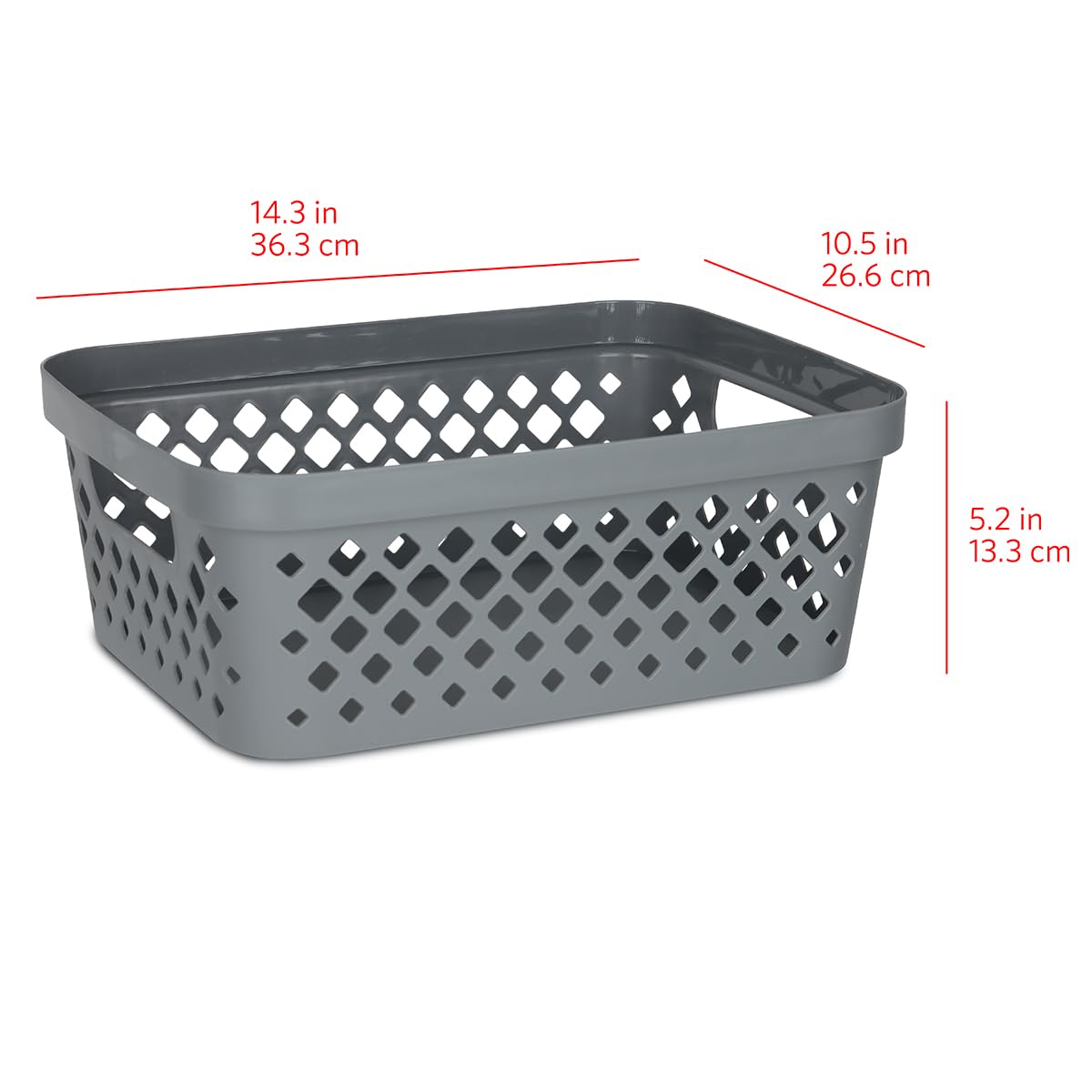 Plastic Storage Basket Set (6 Count)