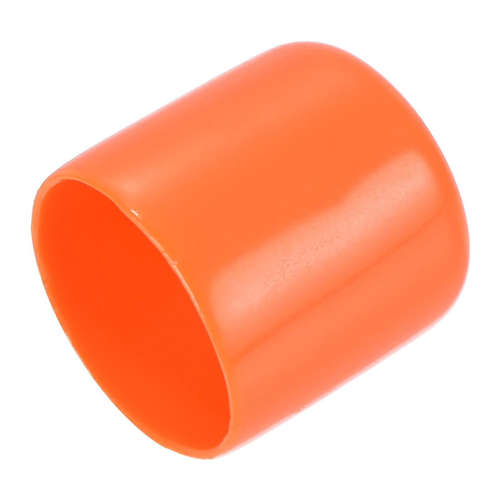 20pcs Rubber End Caps 25mm ID Vinyl Round Tube Bolt Cap Cover Screw Thread Protectors Orange