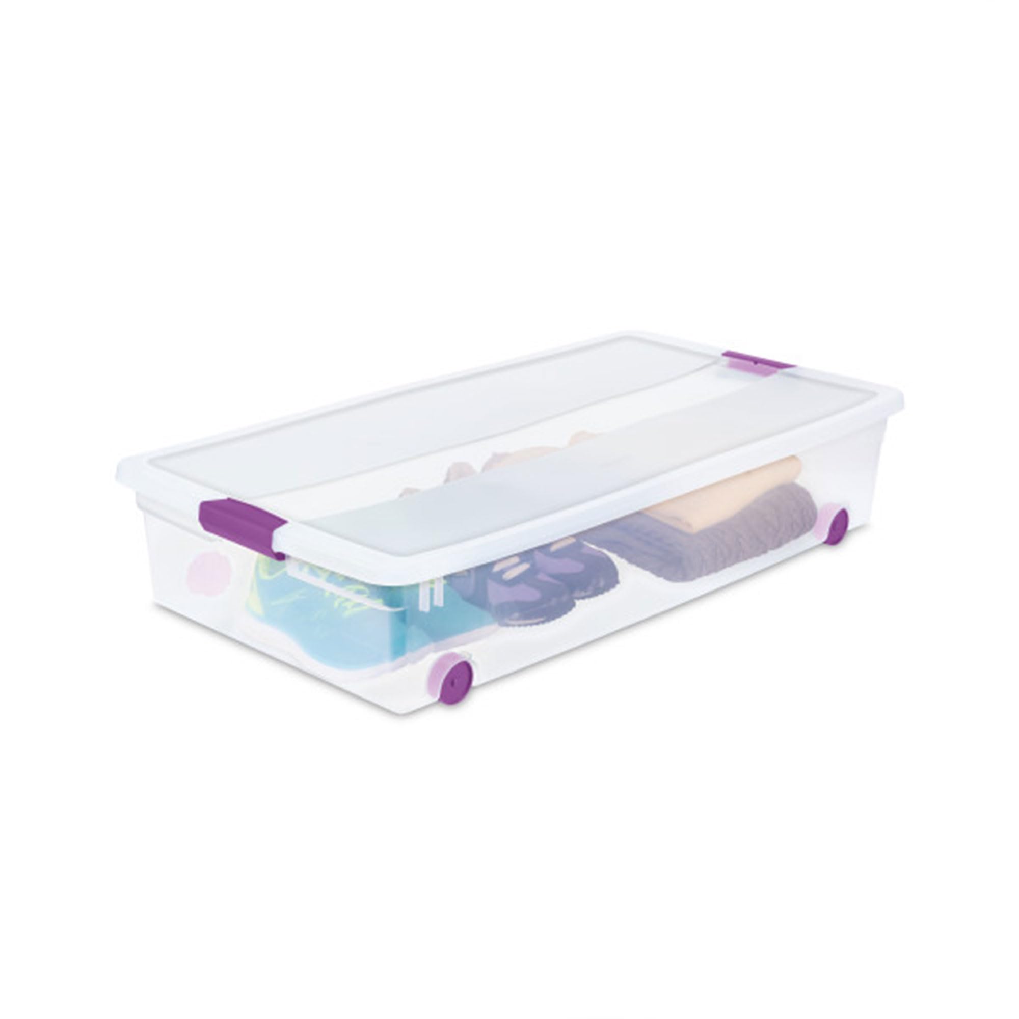 8 Pack 60 Quart ClearView Latch Box (8 Count)