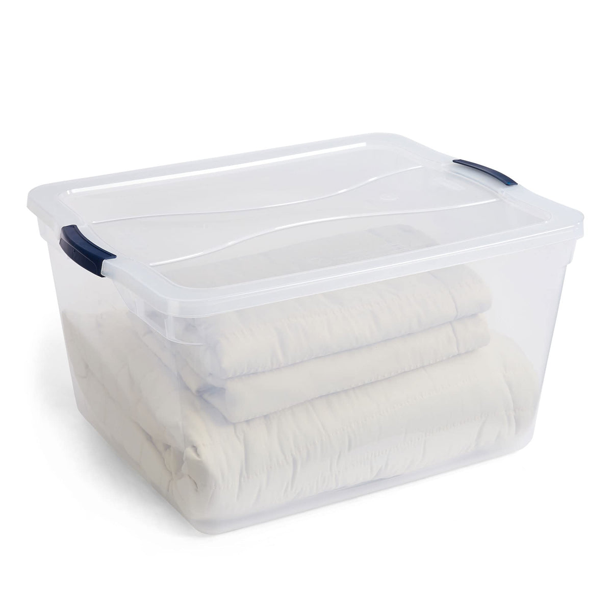 Cleverstore 71 Qt Clear Storage Bins with Lids (4 Count)