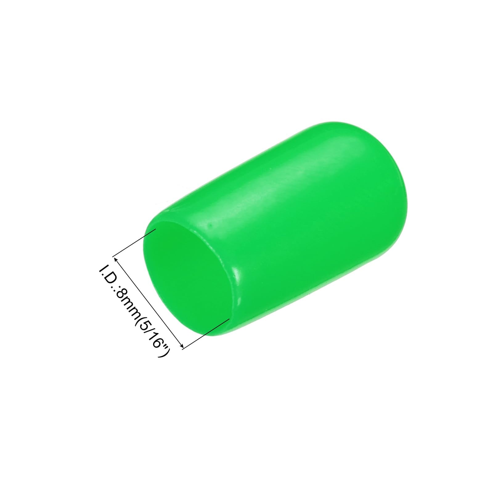20pcs Rubber End Caps 8mm