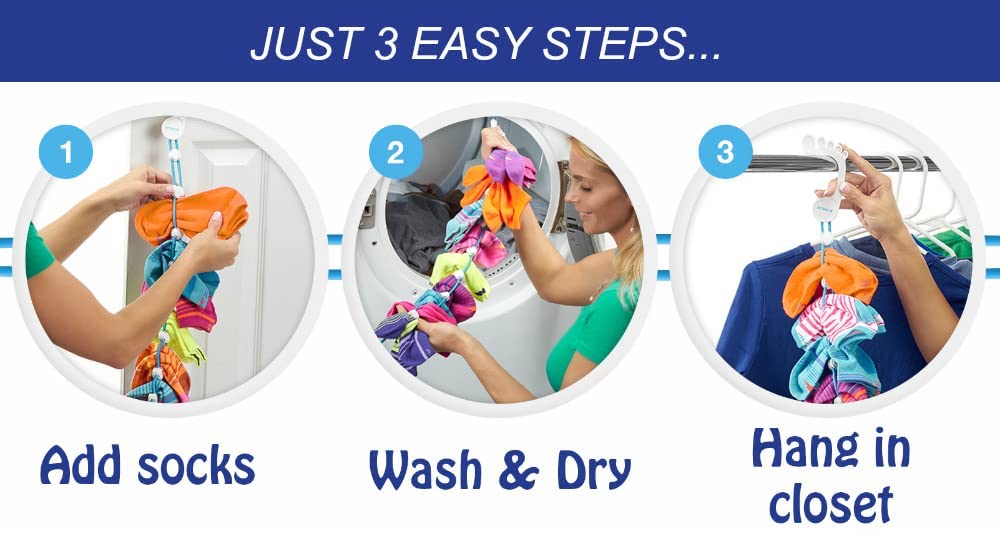 Sock Laundry Solution for Washing Drying & Storing Socks in Pairs