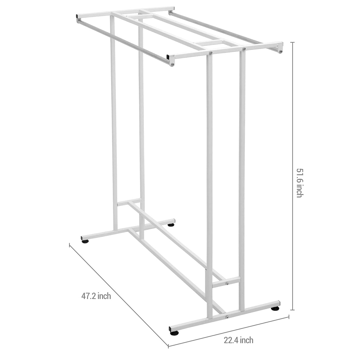 White Metal Garment Rack
