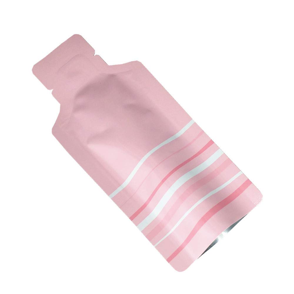 100 Pack 2.95x5.1 inch Pink Heat Seal Sample Mylar Packets for Travel