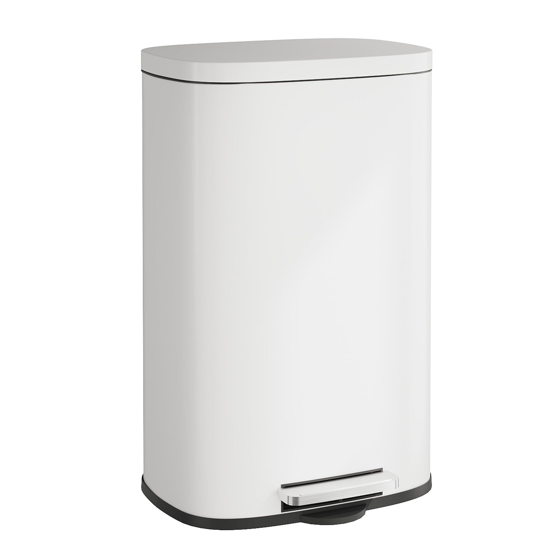 13 Gallon Stainless Steel Trash Can with Inner Bucket