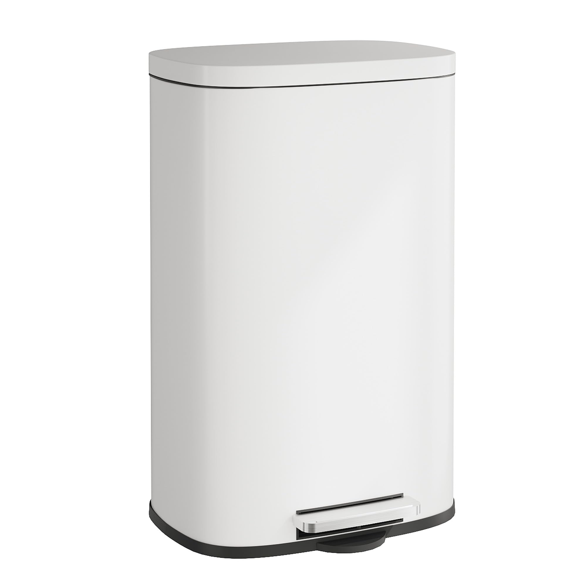 13 Gallon Stainless Steel Trash Can with Inner Bucket