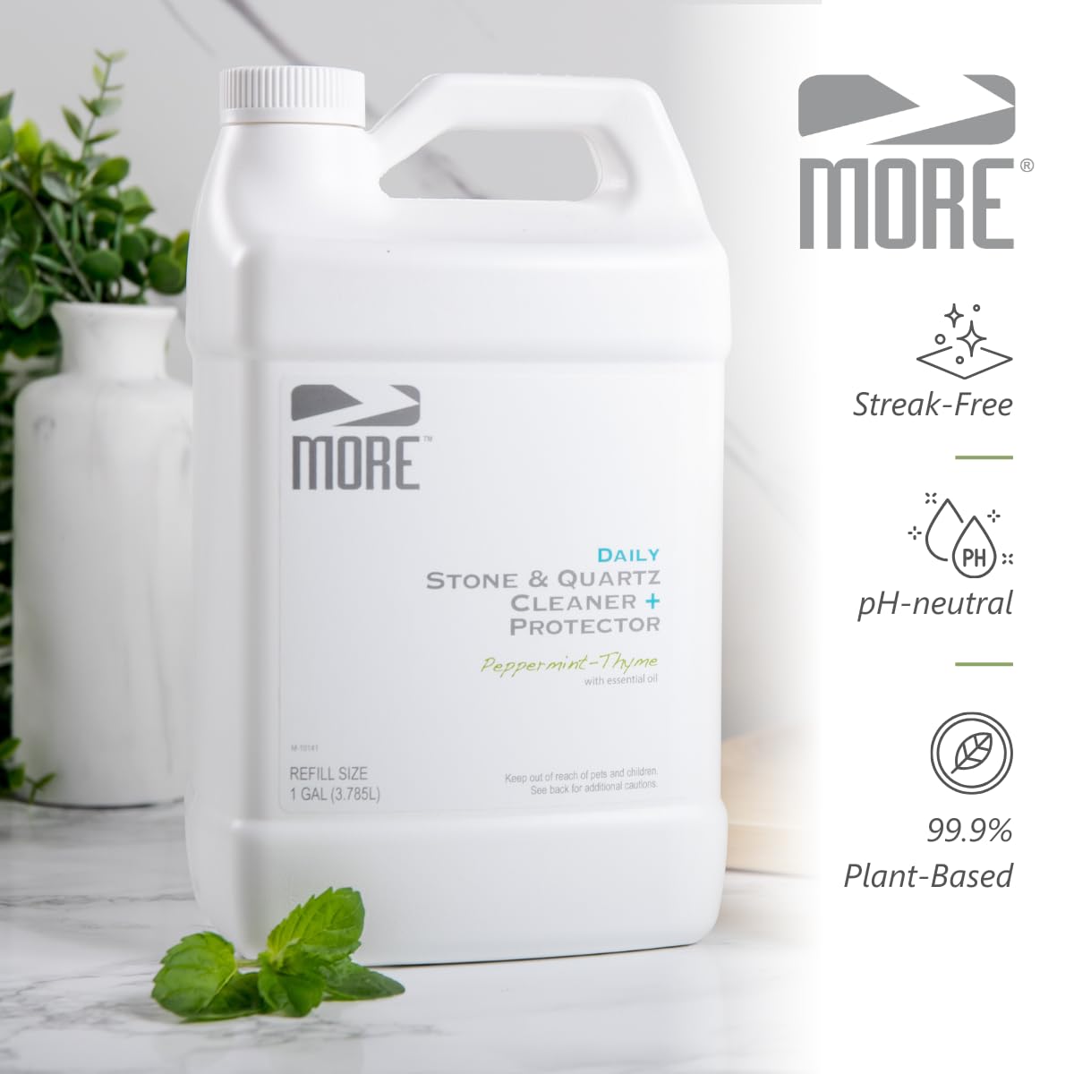 MORE Stone & Quartz Cleaner + Protector (128 Fl Oz)